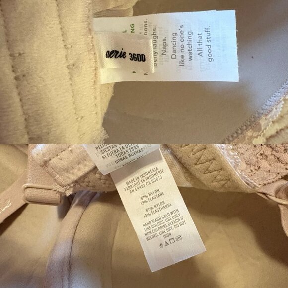 Aerie Real Demi Lace Balconette Bra - Size 36DD - Picture 5 of 5